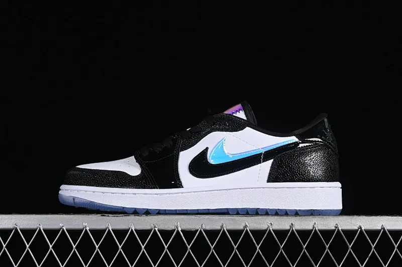 All categories Air Jordan Jordan series basketball shoes Air Jordan 1 Low Z version Air Jordan 1 Low Golf AJ1 Joe 1 new golf version laser patent leather black double hook FZ4159-100